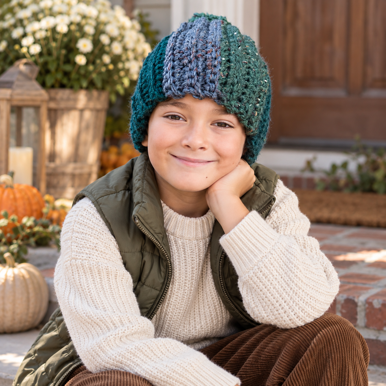 Easy Kids Bulky Hat Crochet Pattern
