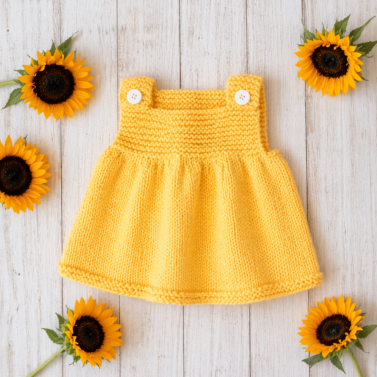 Easy Baby Dress Knitting Pattern