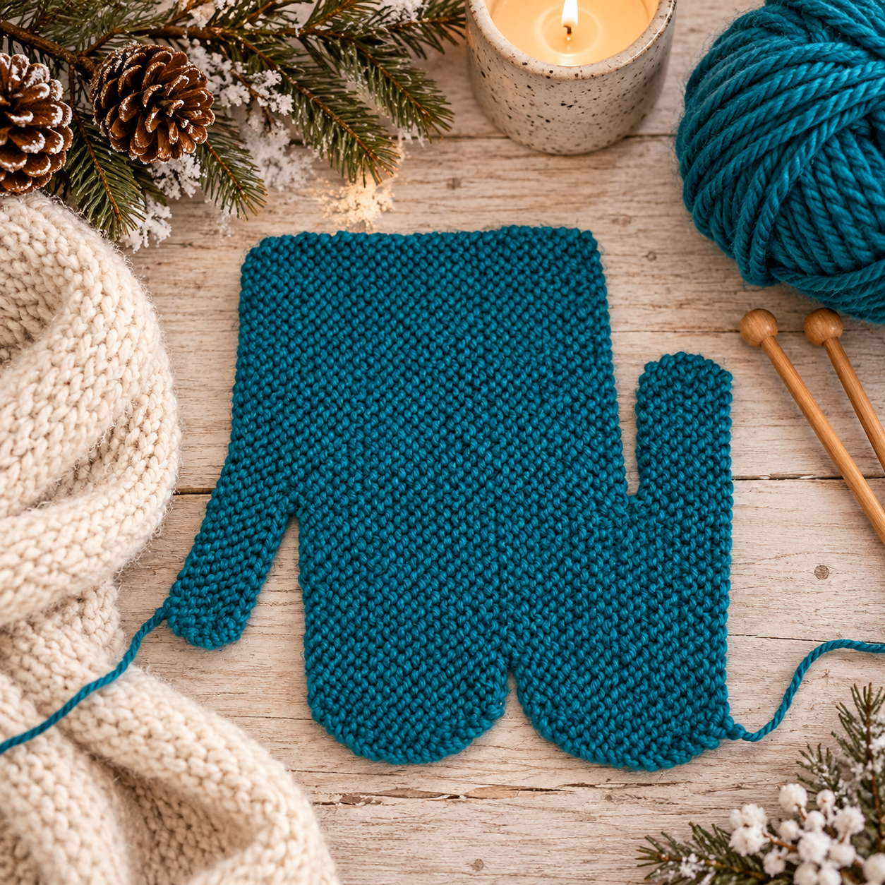 Easiest Mitten Knitting Pattern Ever!