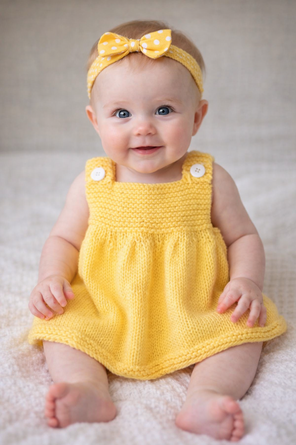 Easy Baby Dress Knitting Pattern