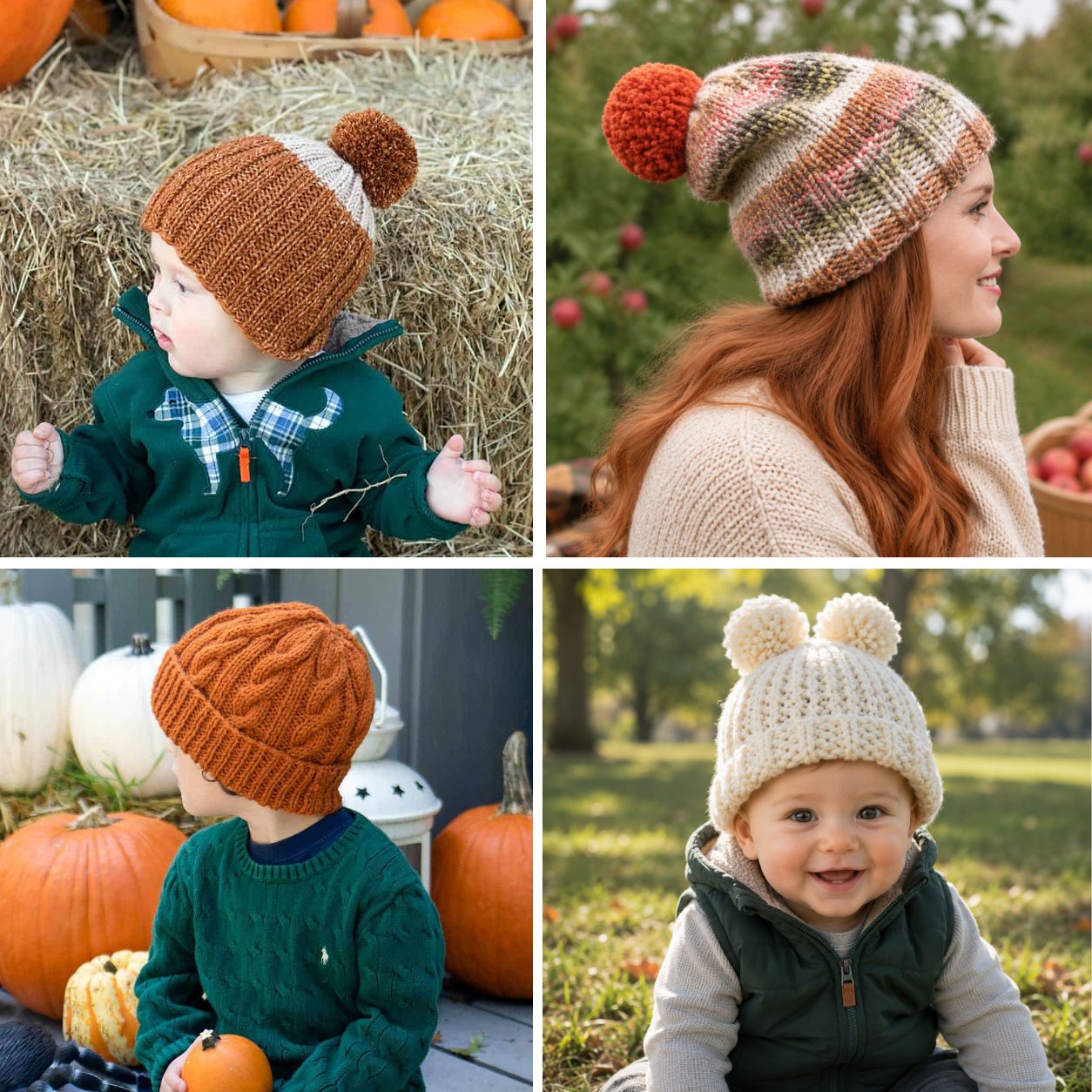 11 Cozy Fall Hat Knitting Patterns Bundle ($37.25 value!)