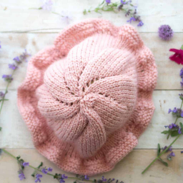 Flat Knit Baby Sun Hat