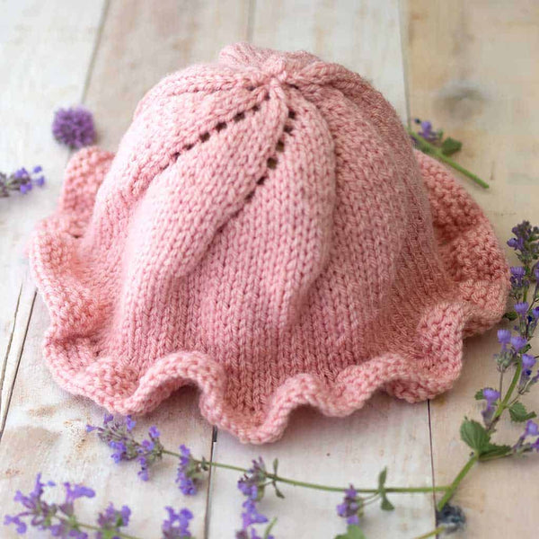 Flat Knit Baby Sun Hat