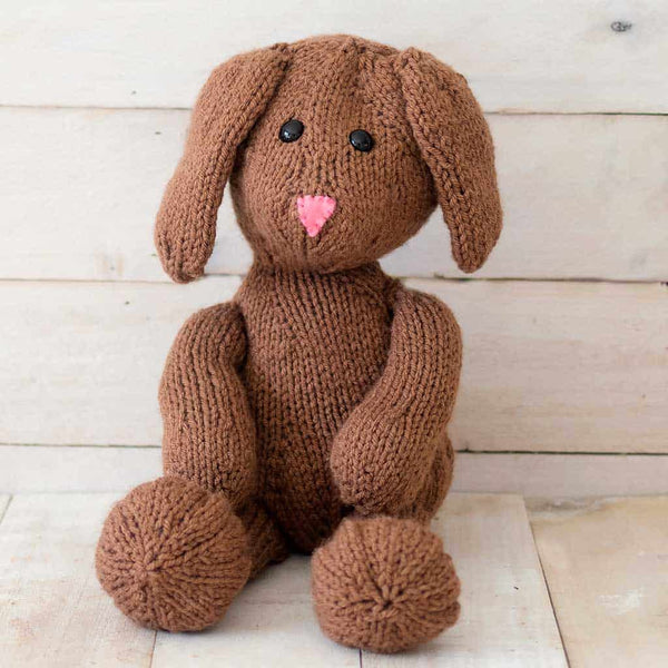 Flat Knit Large Plush Bunny