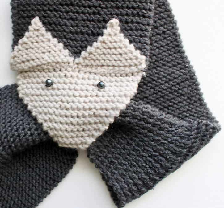 Easy Fox Scarf Knitting Pattern