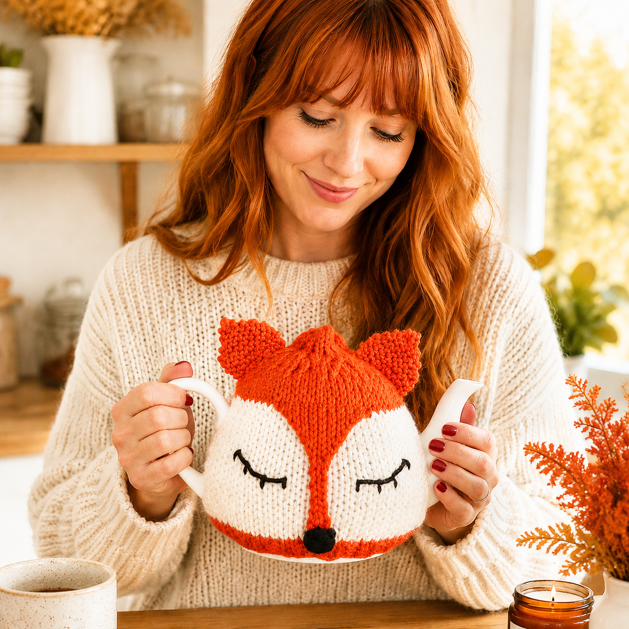 Fox Tea Cosy Knitting Pattern