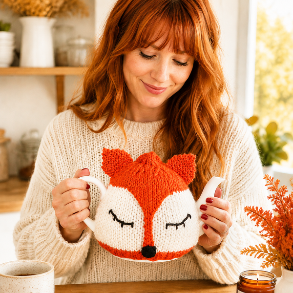 Fox Tea Cosy Knitting Pattern