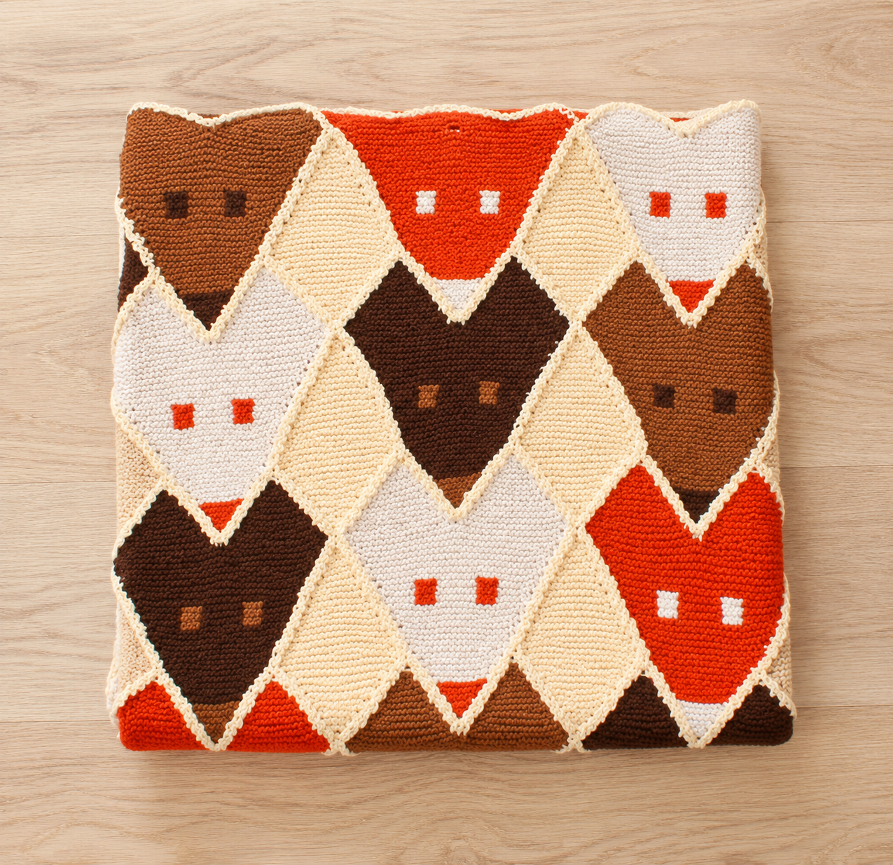 Fox Throw Knitting Pattern