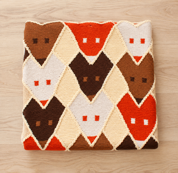 Fox Throw Knitting Pattern