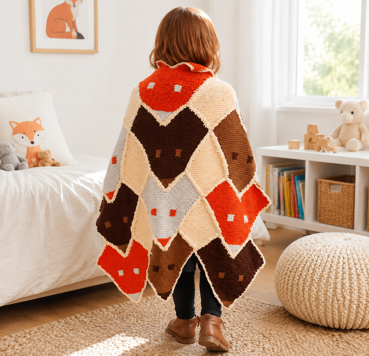Fox Throw Knitting Pattern