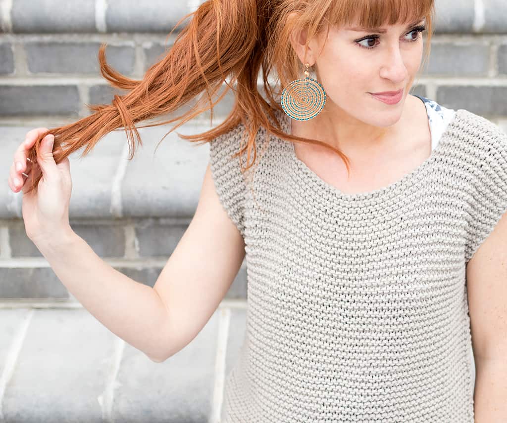 Garter Stitch Knit Tank