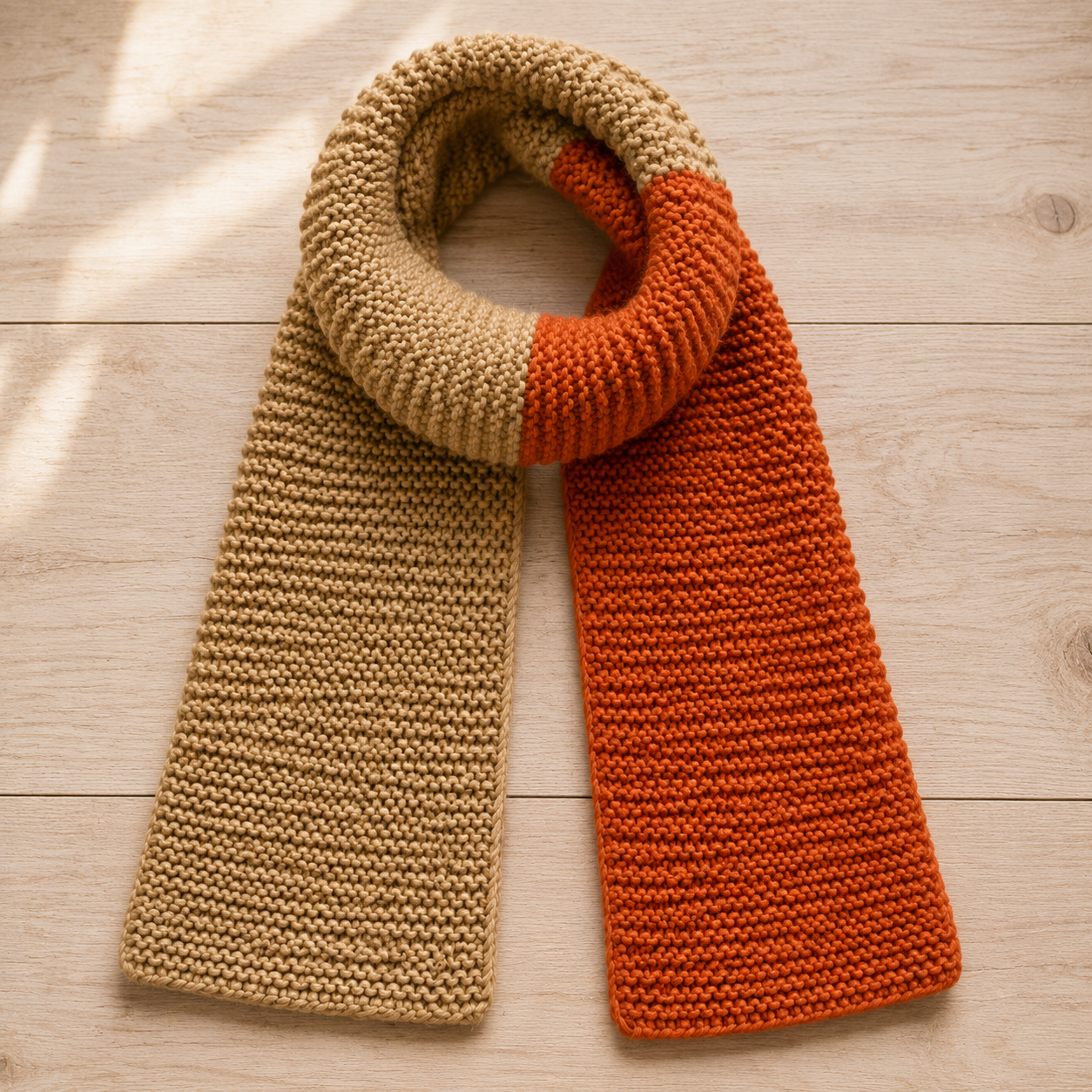 Easiest Garter Stitch Scarf Knitting Pattern