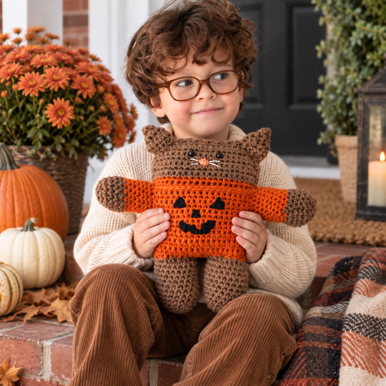 Easy Plush Halloween Cat Crochet Pattern