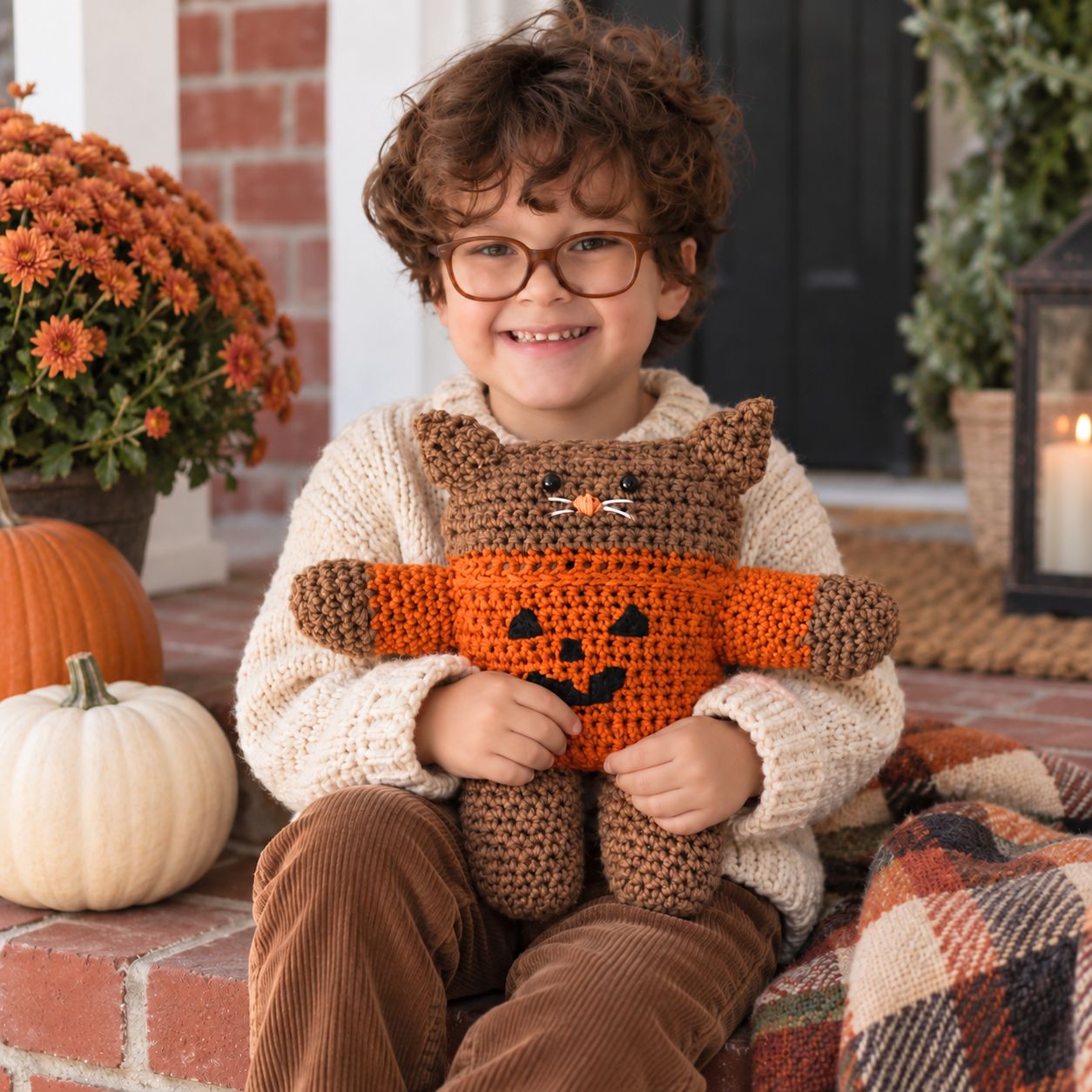 Easy Plush Halloween Cat Crochet Pattern