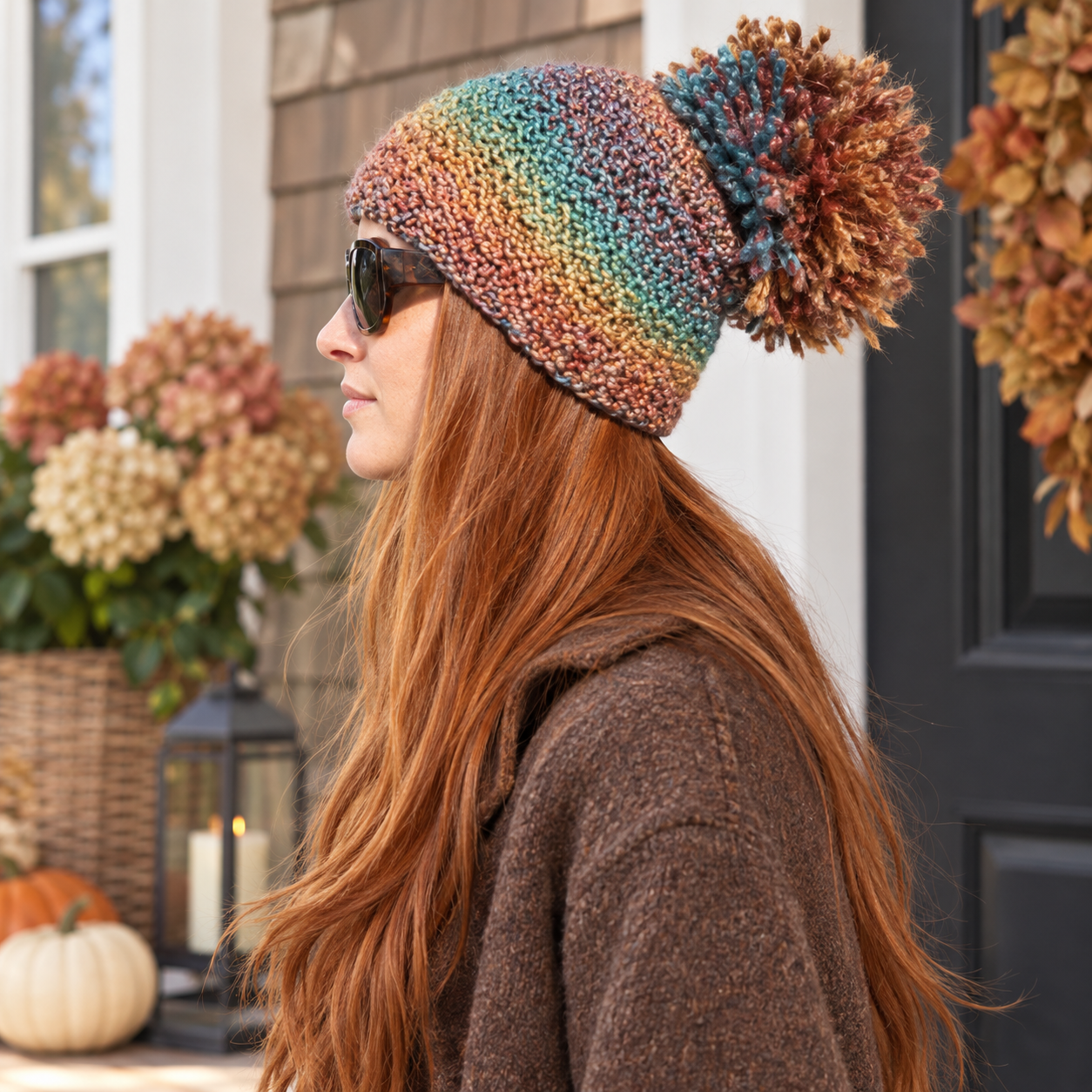Homespun Beanie Knitting Pattern for Women