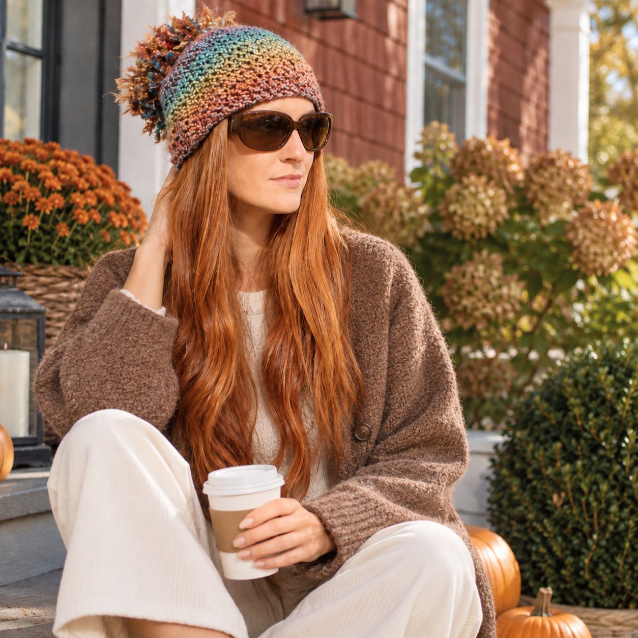 Homespun Beanie Knitting Pattern for Women