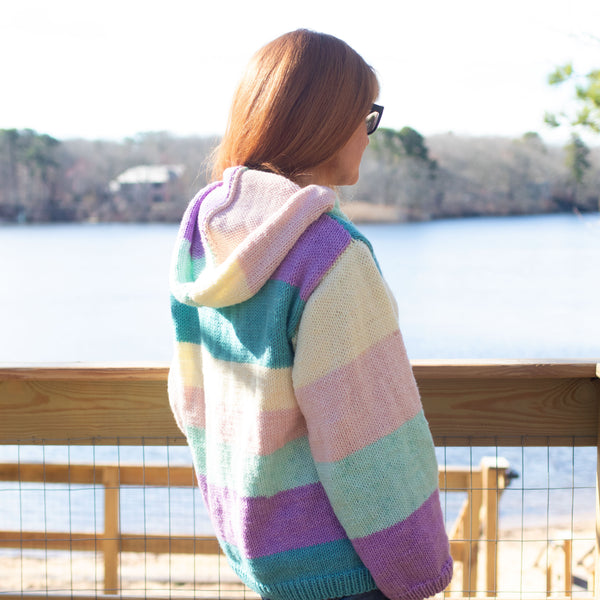 Womens Hooded Sweater Knitting Pattern