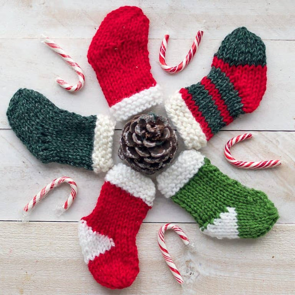 Easy Knit Mini Stockings