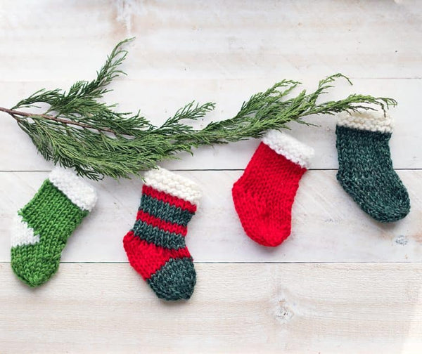 Easy Knit Mini Stockings