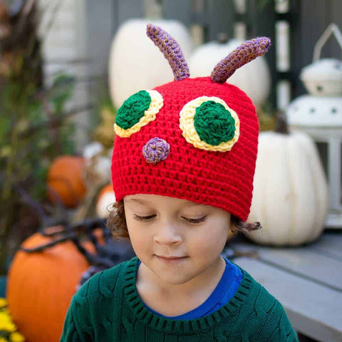Kids Hungry Caterpillar Crochet Hat