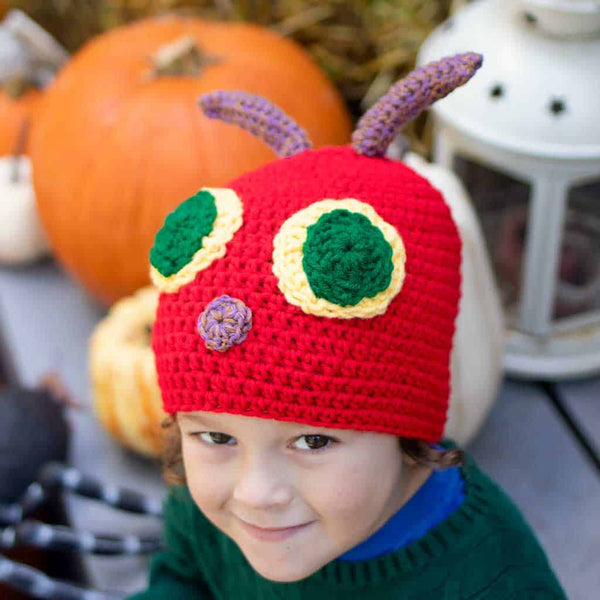 Kids Hungry Caterpillar Crochet Hat