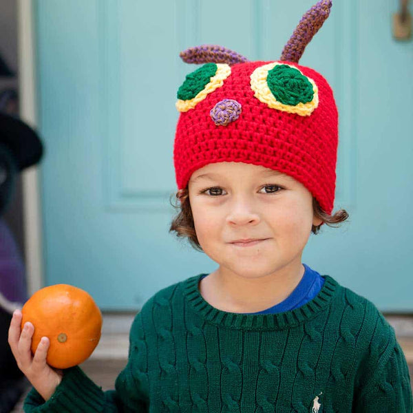 Kids Hungry Caterpillar Crochet Hat