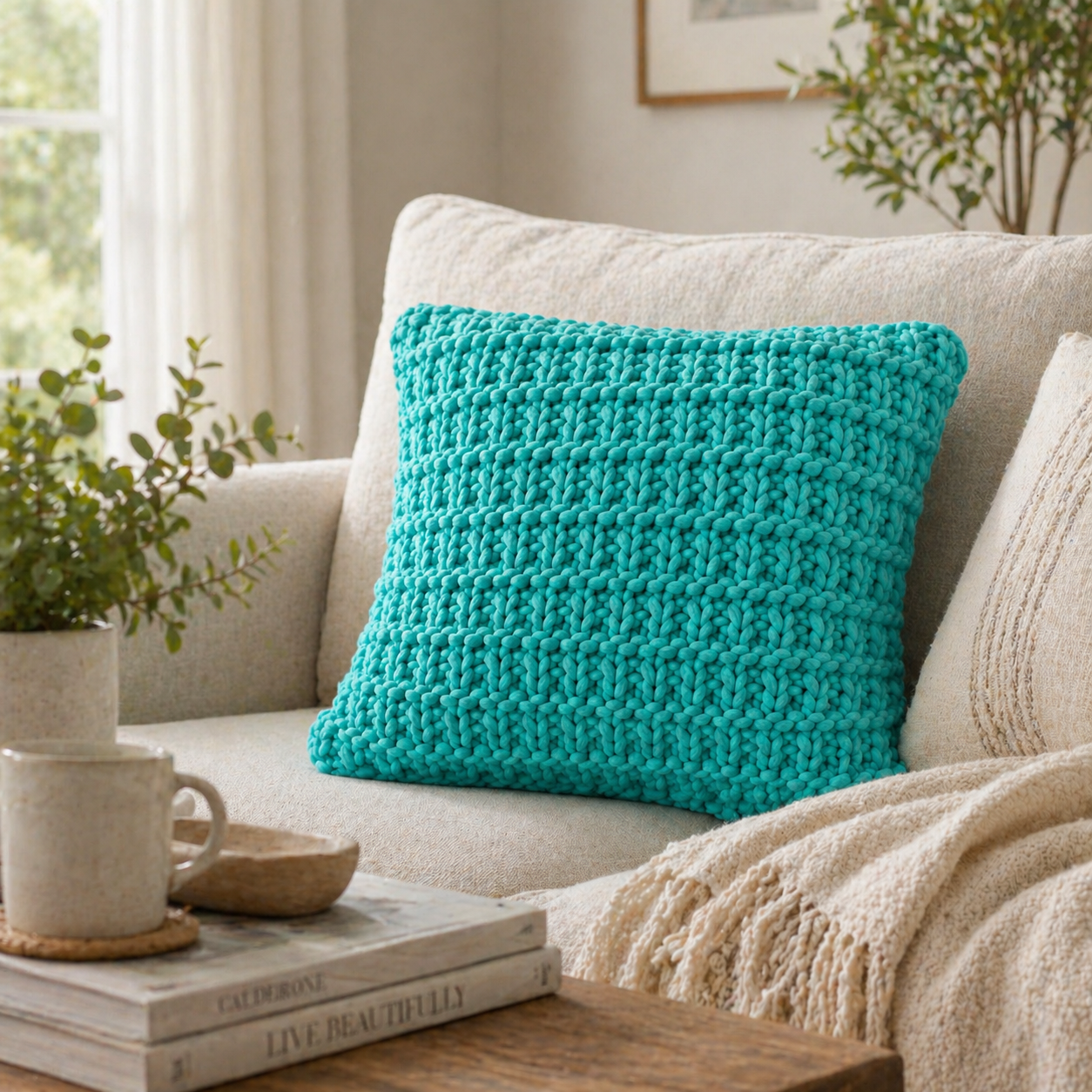 Hurdle Stitch Pillow Knitting Pattern
