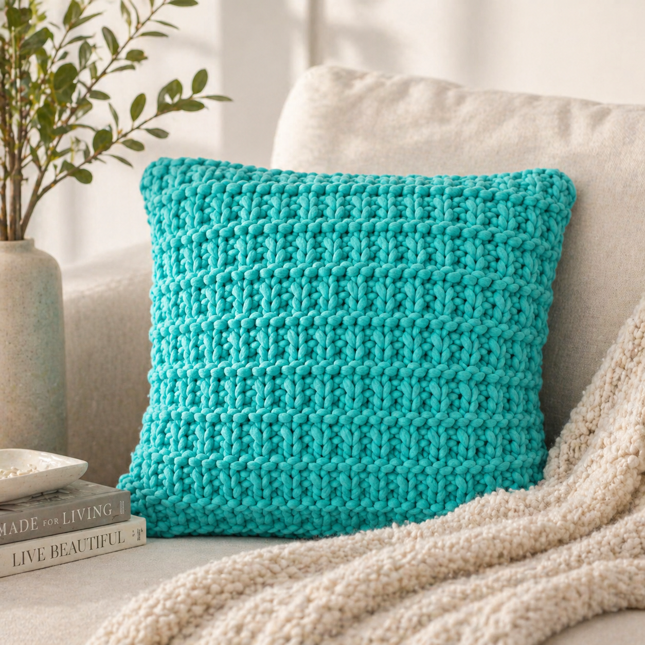 Hurdle Stitch Pillow Knitting Pattern