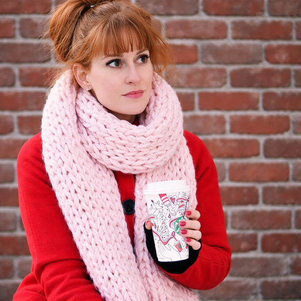 Super Chunky Jumbo Scarf Knitting Pattern