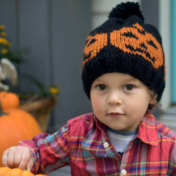 Kids Pumpkin Hat Knitting Pattern