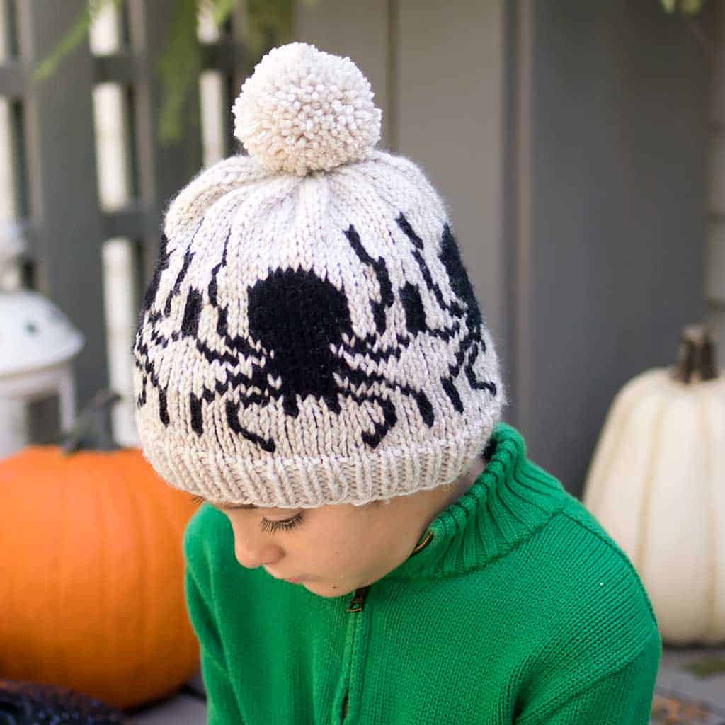 Kids Spider Hat Knitting Pattern