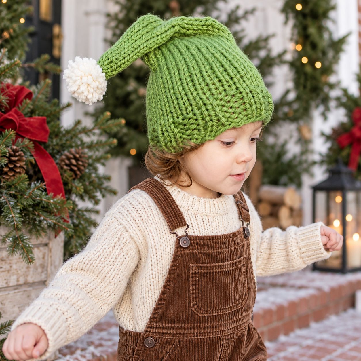 Easy Kids Elf Hat Knitting Pattern