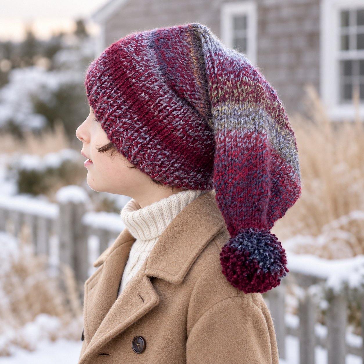 Easy Kids Stocking Hat Knitting Pattern