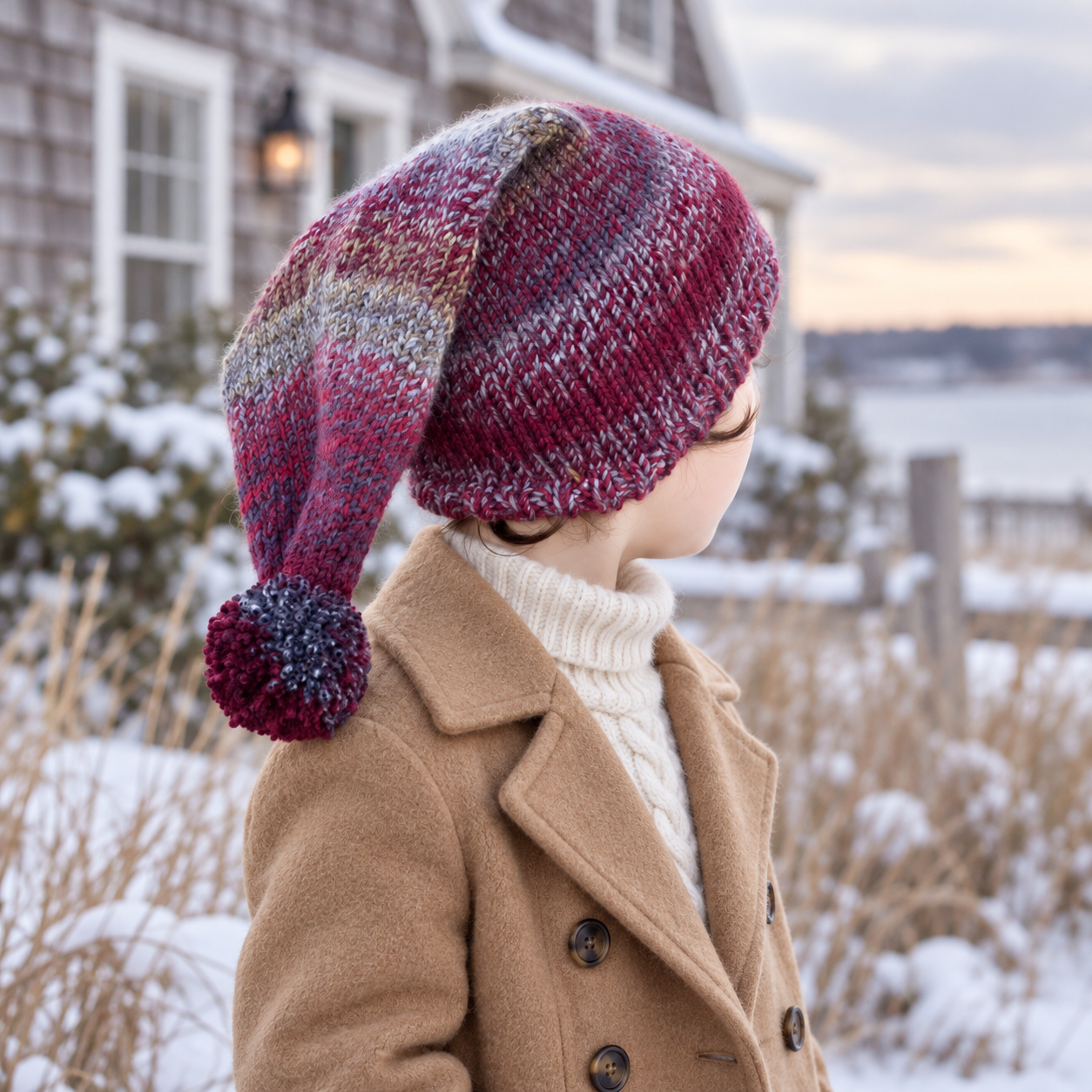 Easy Kids Stocking Hat Knitting Pattern