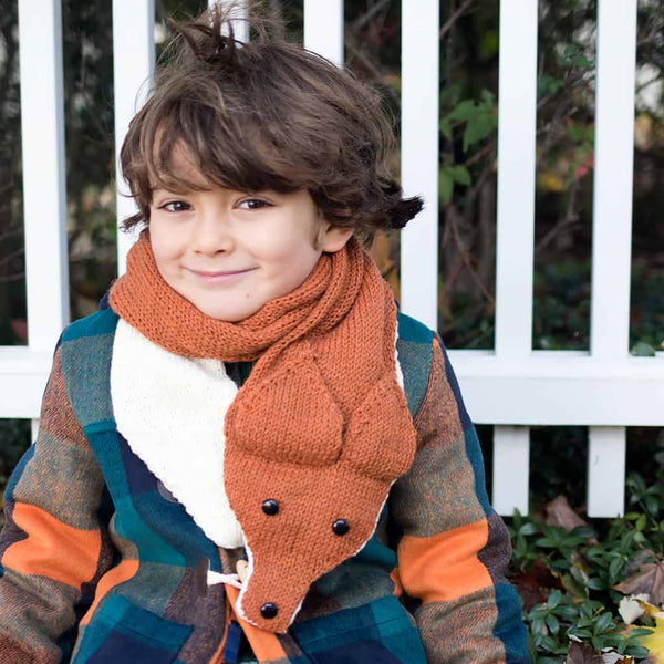 Knit Fox Scarf Pattern