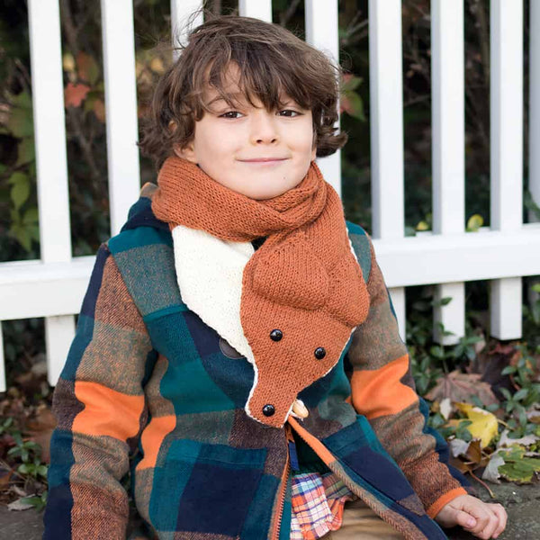 Knit Fox Scarf Pattern