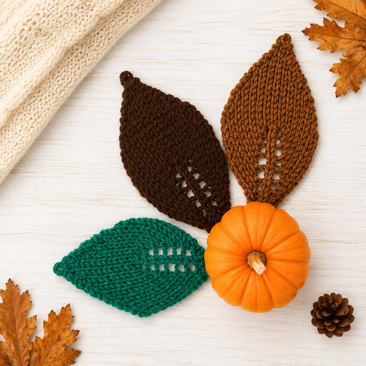 Easy Leaf Knitting Pattern
