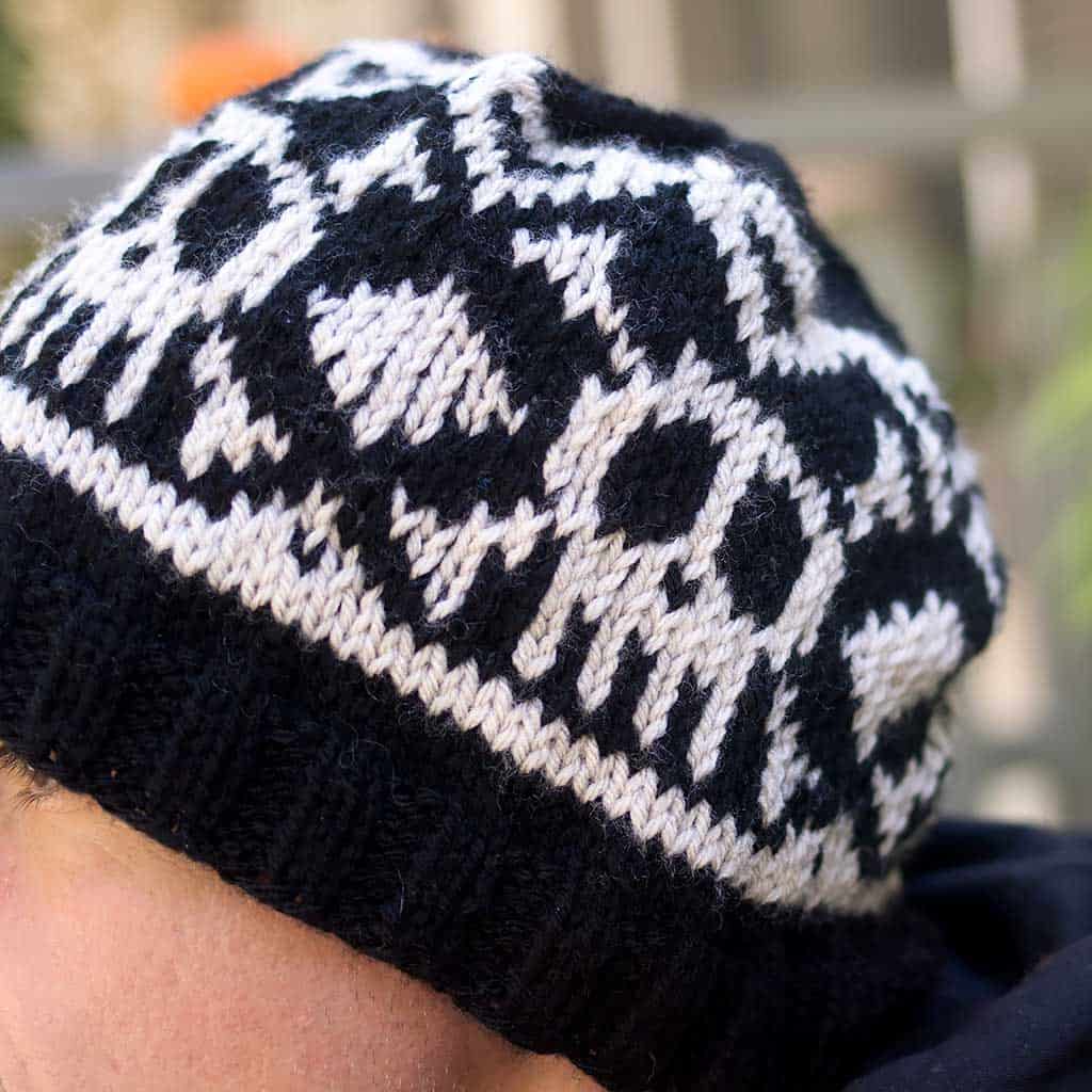 Men’s Skull Hat Knitting Pattern