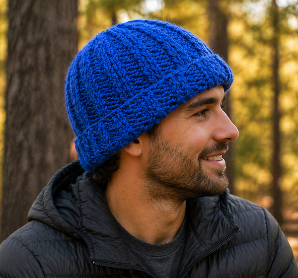 Men’s Basic Beanie Knitting Pattern