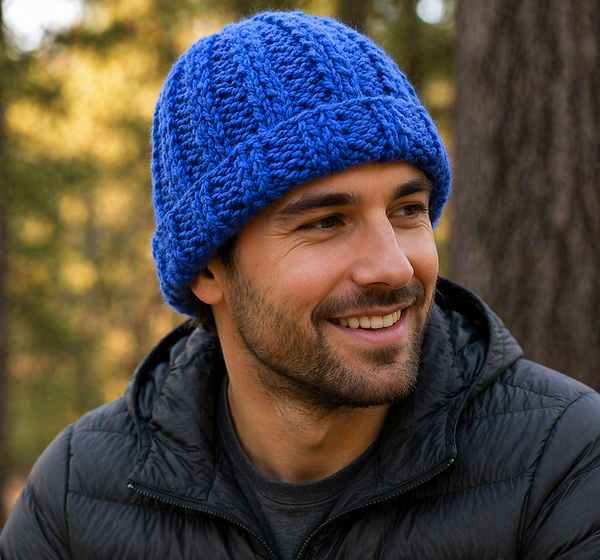 Men’s Basic Beanie Knitting Pattern