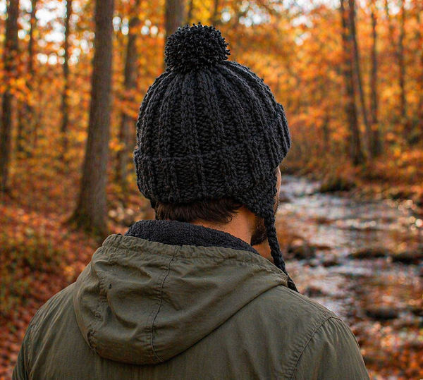 Men’s Ear Flap Hat Knitting Pattern