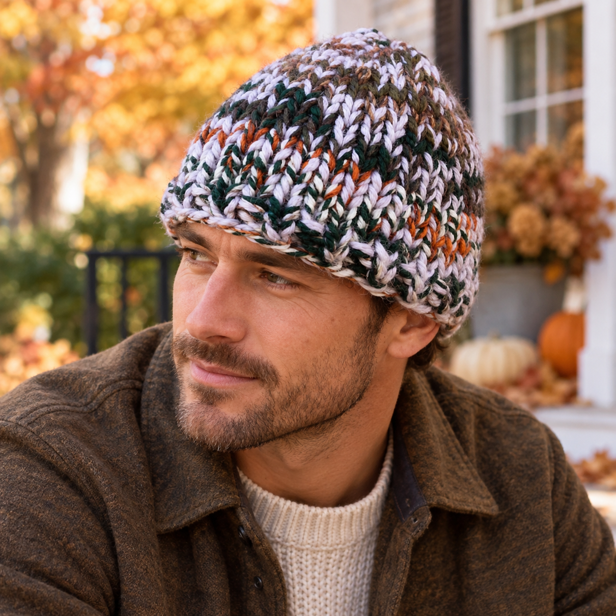 Men’s Triple Knit Hat Knitting Pattern