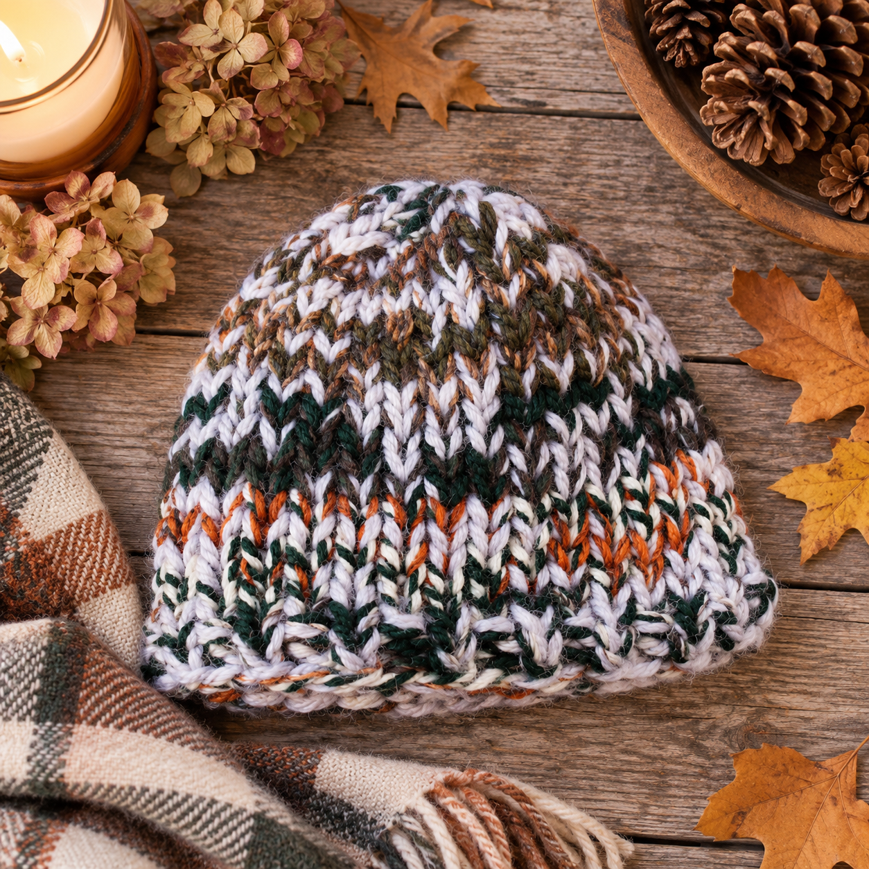 Men’s Triple Knit Hat Knitting Pattern