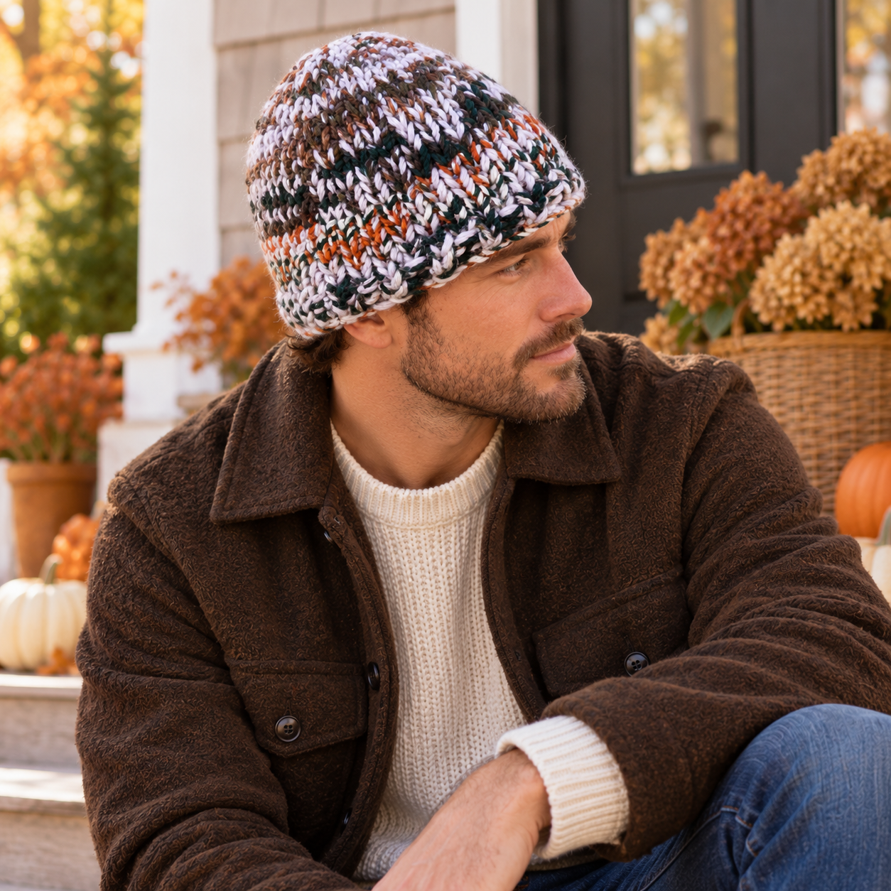 Men’s Triple Knit Hat Knitting Pattern