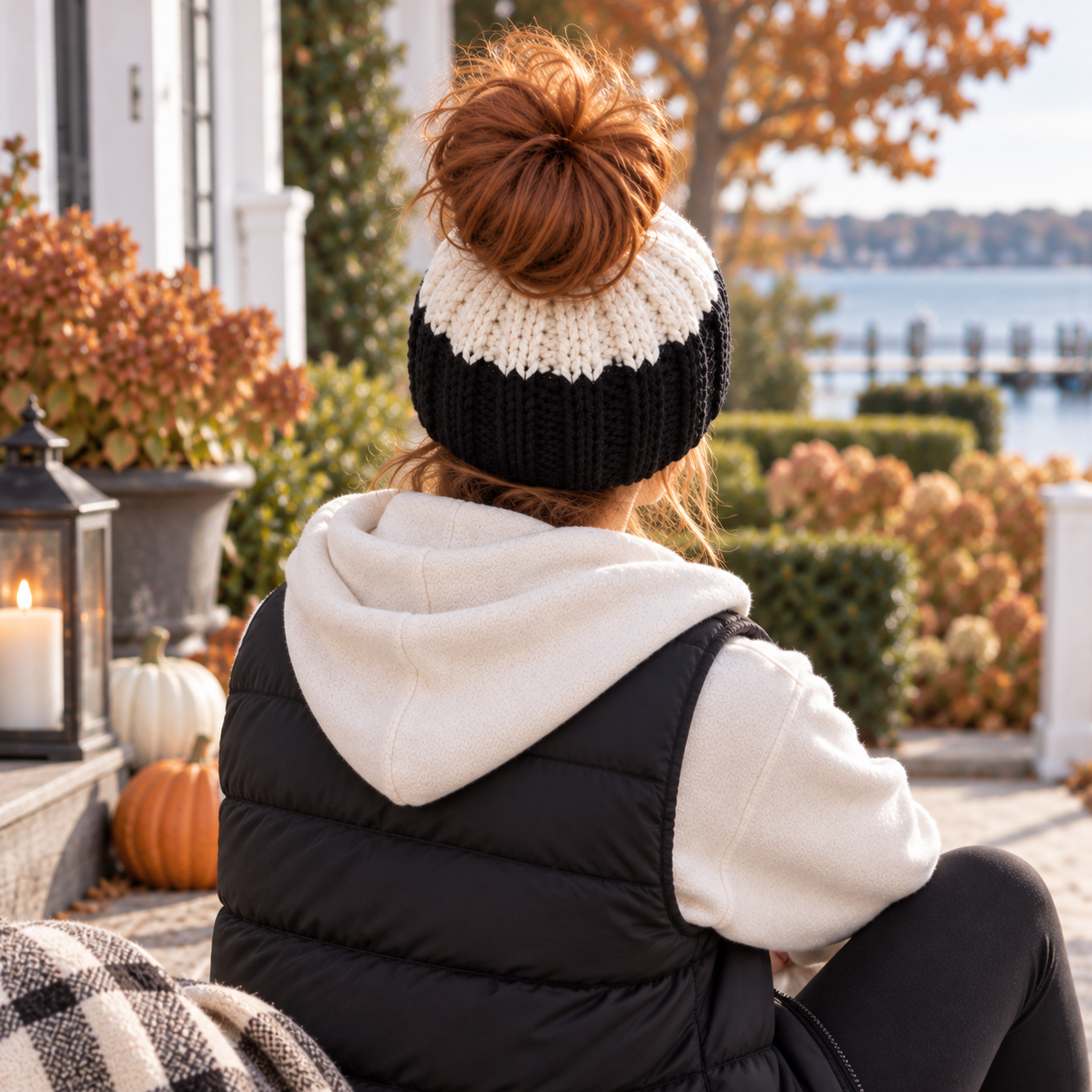 Messy Bun Hat Knitting Pattern
