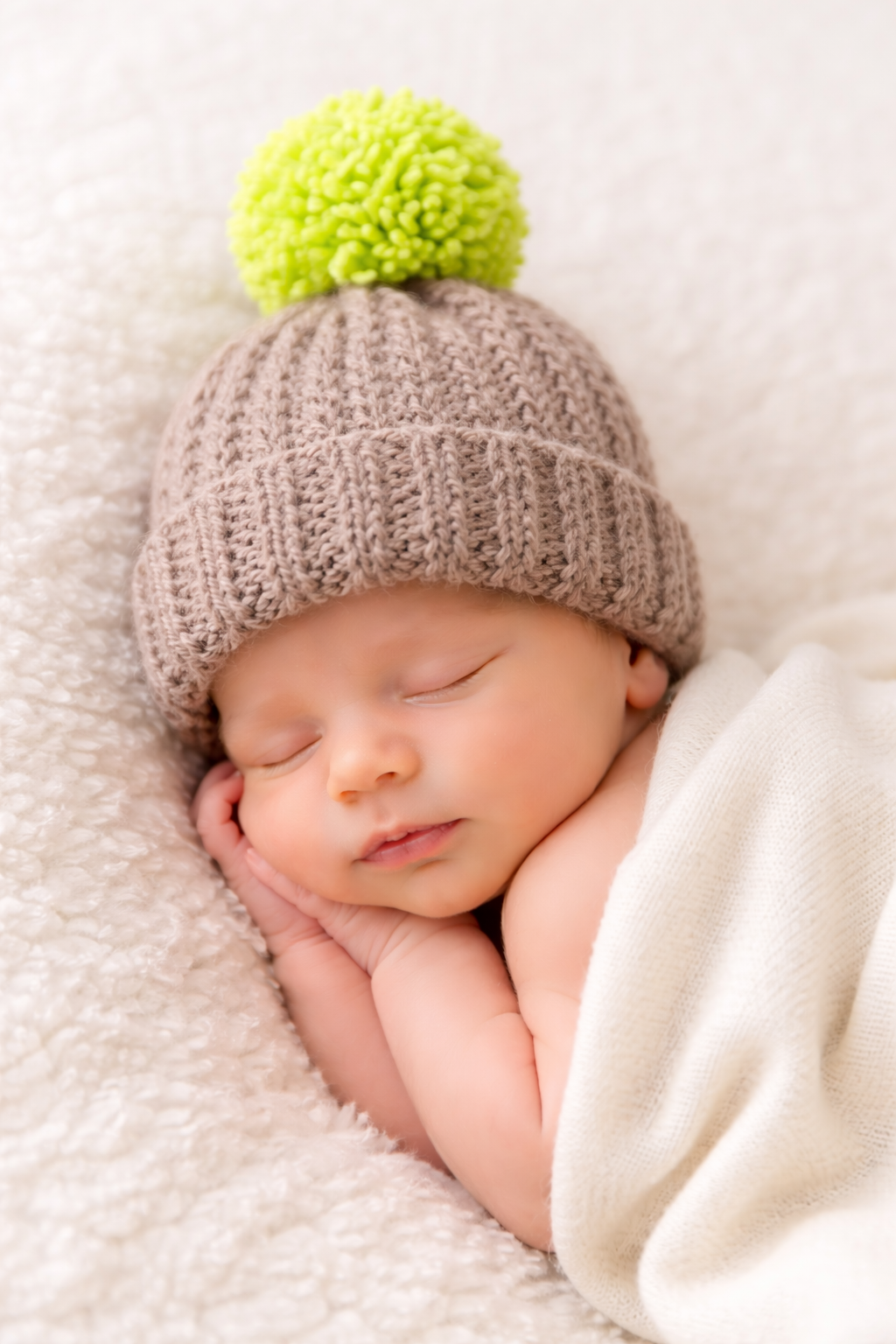 Easy Flat Knit Newborn Hat and Booties Pattern