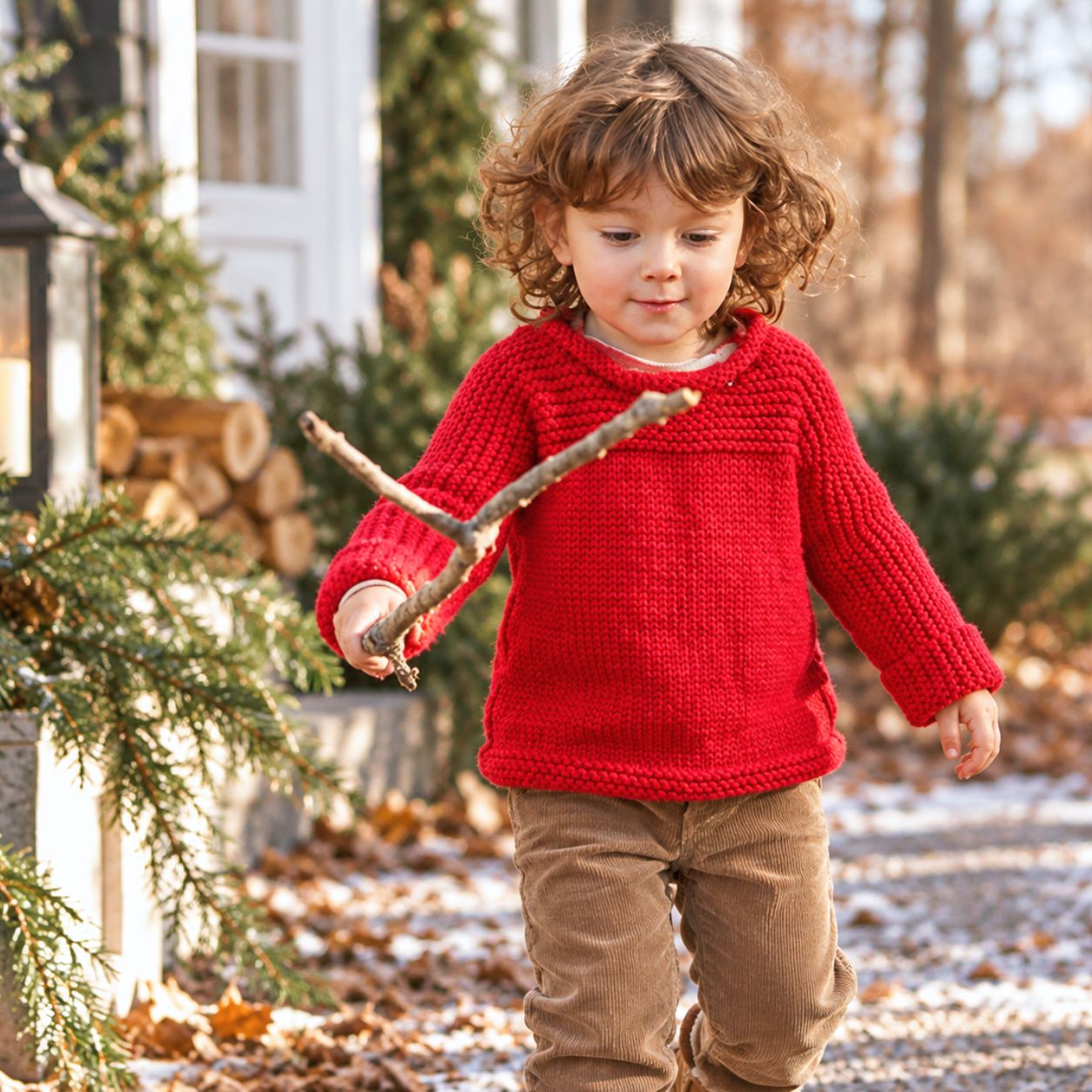 Easy One-Piece Toddler Sweater Knitting Pattern