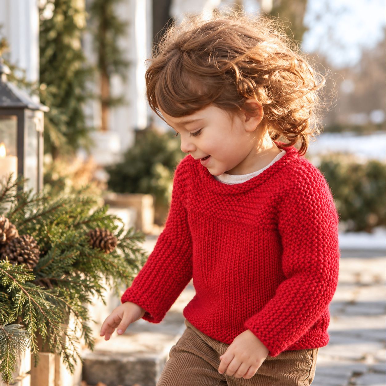 Easy One-Piece Toddler Sweater Knitting Pattern