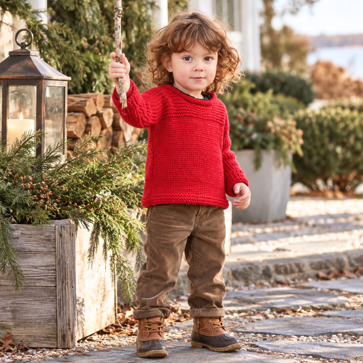 Easy One-Piece Toddler Sweater Knitting Pattern