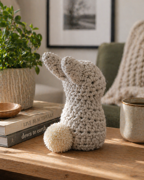 One Square Stuffed Bunny Crochet Pattern